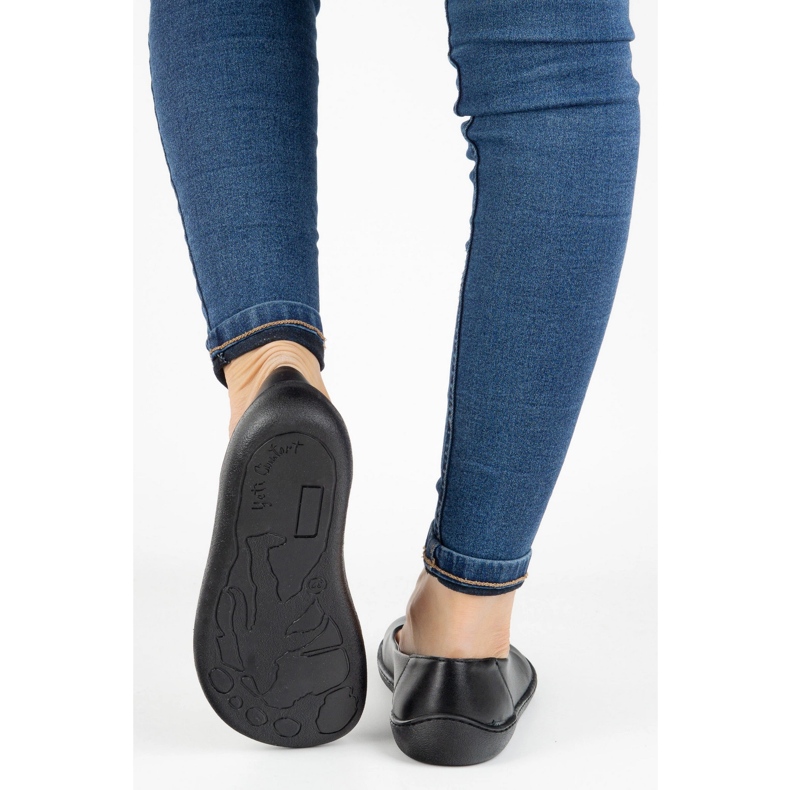 Olivier Barfuß minimalistische Lederschuhe für Frauen aus dem Jahr 1771pol schwarz 2