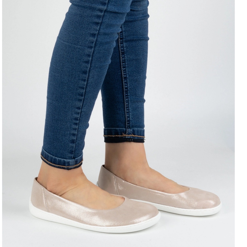 Olivier Barfuß minimalistische Lederschuhe für Frauen aus dem Jahr 1771pol rosa Satin 1