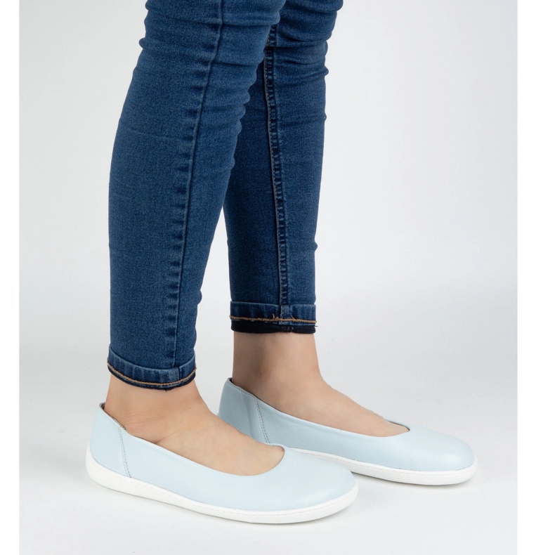 Olivier Barfuß minimalistische Schuhe für Frauen in 1771polblau rutschten 1