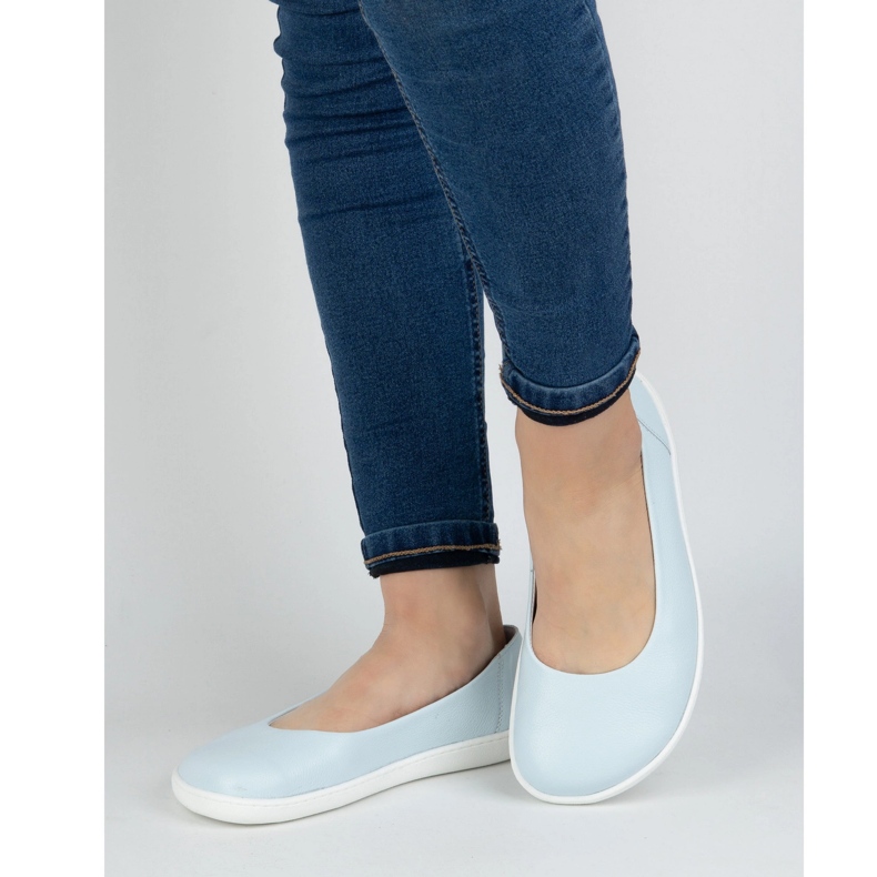 Olivier Barfuß minimalistische Schuhe für Frauen in 1771polblau rutschten 2