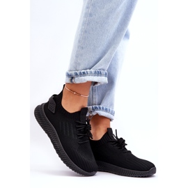 Frauen -Slip -up schwarze Sportschuhe 5