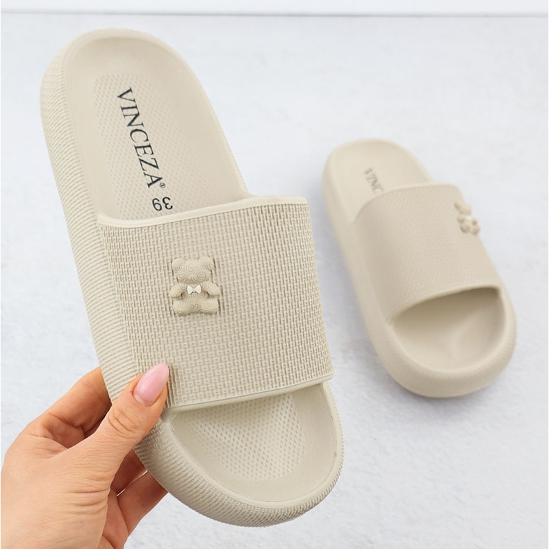 Foam Flip Flops für Pool Beach mit Beige Beige Vinceza 75210 1