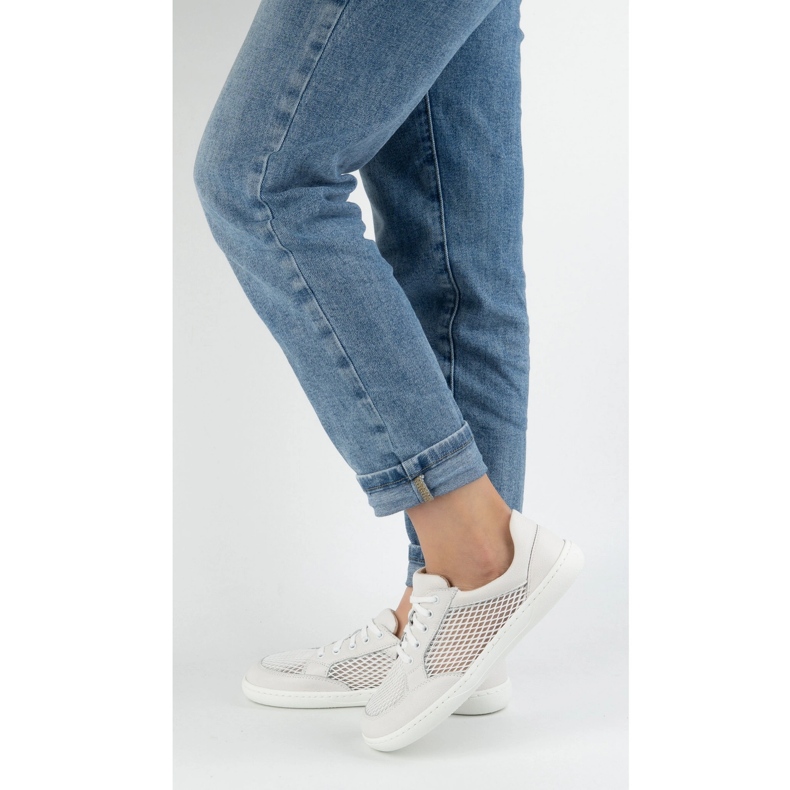 WASAK Frauen minimalistische Leder -Frauenschuhe 0772SW Weiß 1