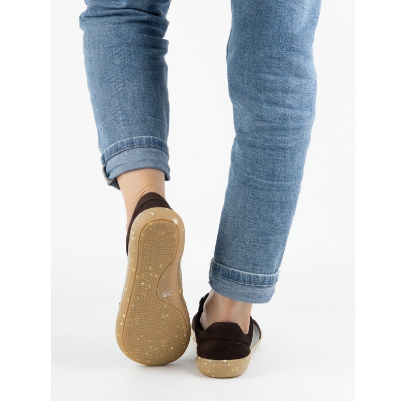 Frauenschuhe barfuß Lederbraun 0772W WASAK - minimalistische natürliche Schuhe 2