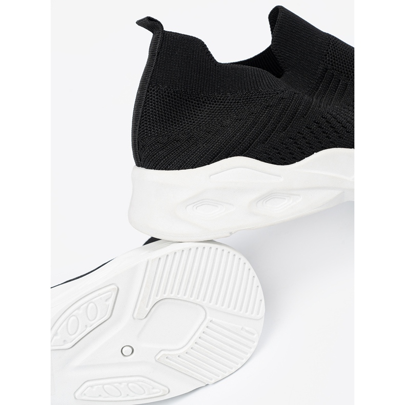 Shelvt Schwarze Slip-on-Sportschuhe für Damen 1