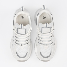 Shelvt Weiße Plateauschuhe für Damen 3