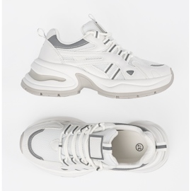 Shelvt Weiße Plateauschuhe für Damen 4