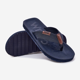 Herren Flip -Flops Wrangler Zane Flipflop Männer niedrig 20251044.24h Marine Blau 3