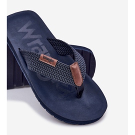 Herren Flip -Flops Wrangler Zane Flipflop Männer niedrig 20251044.24h Marine Blau 4