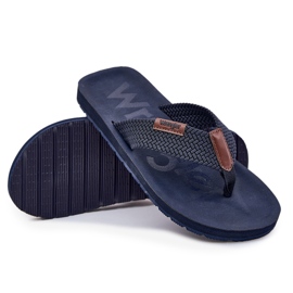 Herren Flip -Flops Wrangler Zane Flipflop Männer niedrig 20251044.24h Marine Blau 8