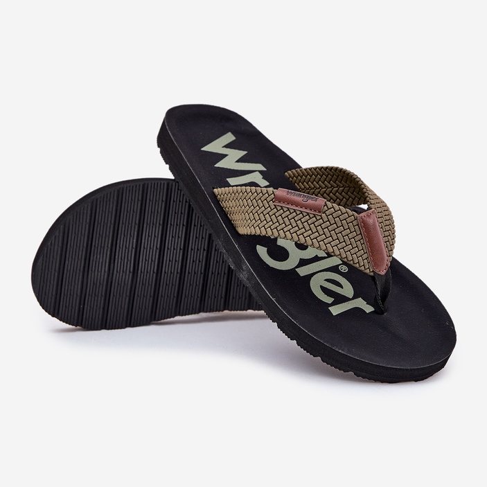 Herren Flip -Flops Wrangler Zane Flipflop Männer niedrig 20251044.20251044.57b Grün 2