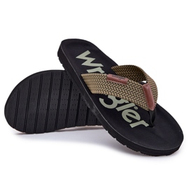 Herren Flip -Flops Wrangler Zane Flipflop Männer niedrig 20251044.20251044.57b Grün 7