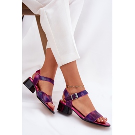 Maciejka N6802-15 Leder Fußball Sandalen rosa 6