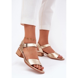 Maciejka N6802-25 Ledersandalen Ledersandalen golden 2