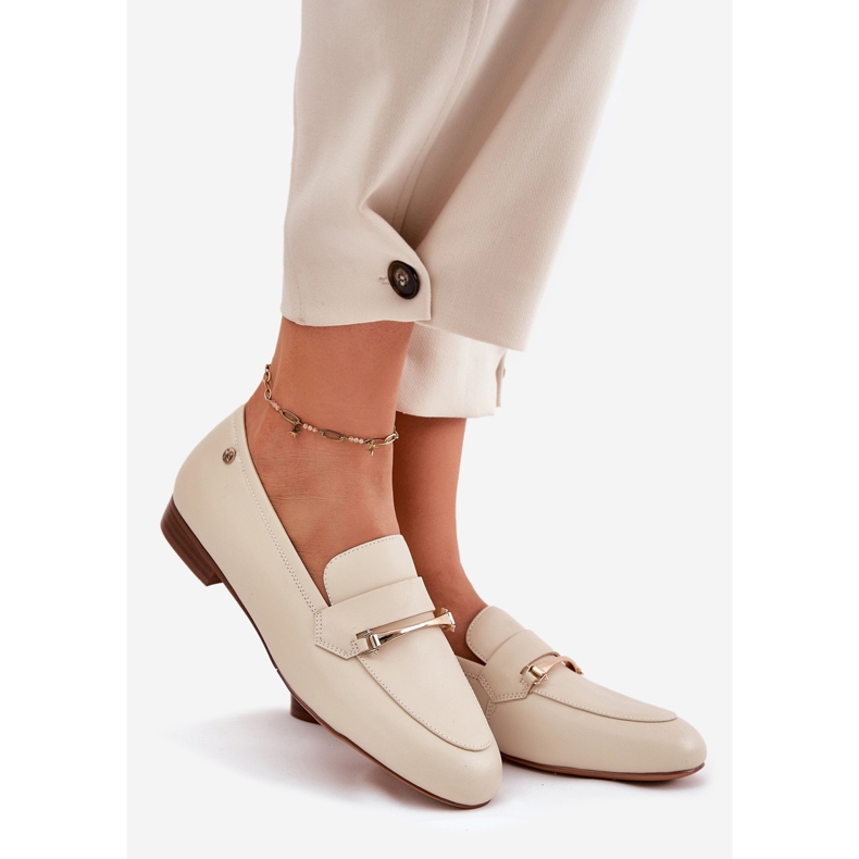 Frauen Lederschuhe Maciejka K6809-04 Beige 1