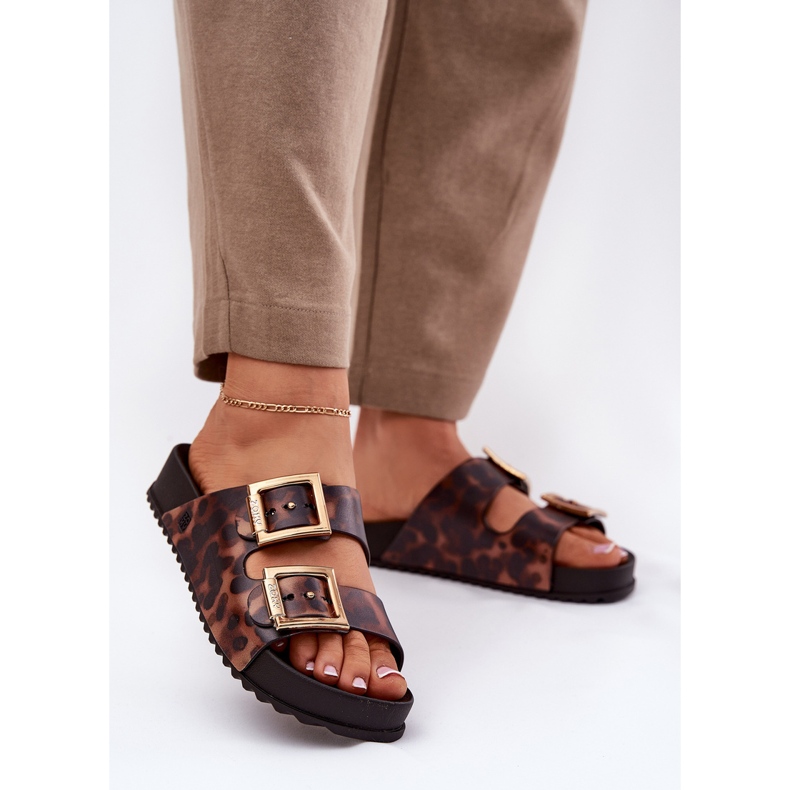 Zaxy Duftende Frauenflip -Flops mit Schnallen Pokter RR285059 Braun 2