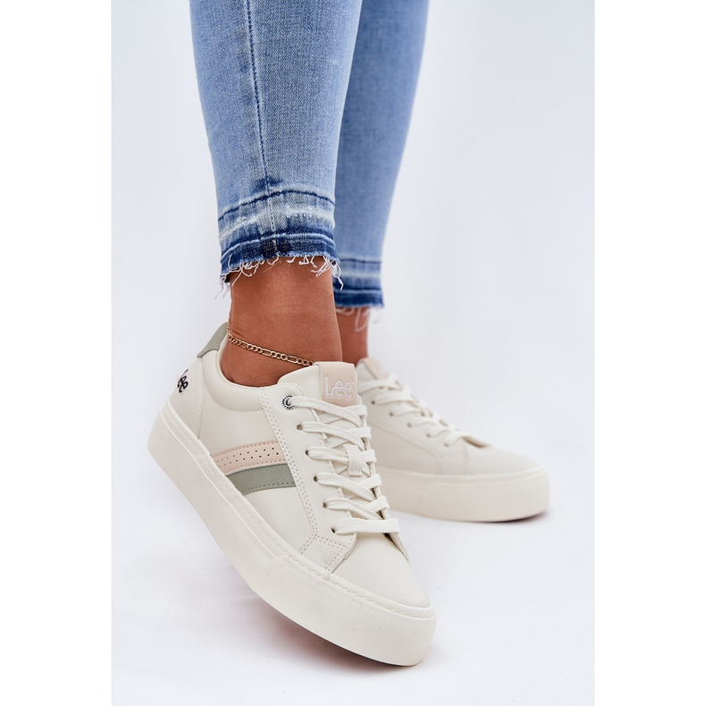 Frauen -Sneaker Lee Layla Frauen niedrig 50251003 erweitert Weiß 2