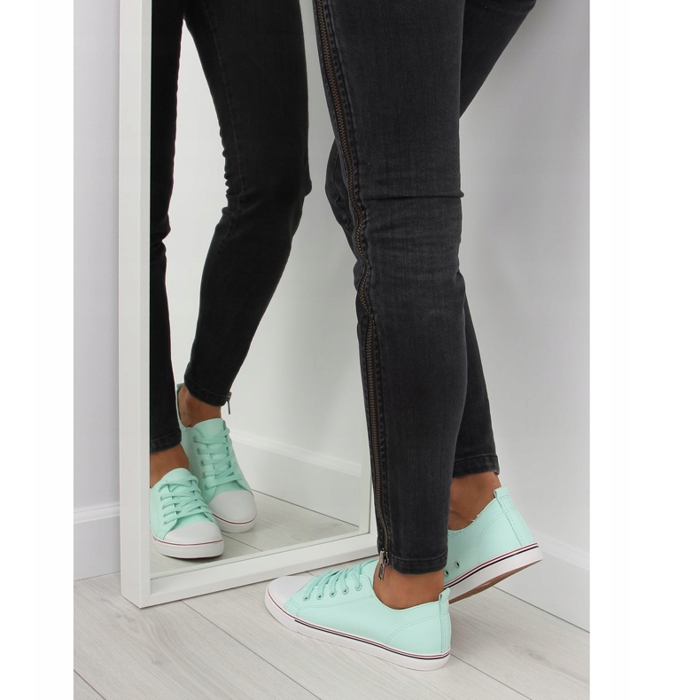 Damenturnschuhe grün aquamarin XL01p L.GREEN 1