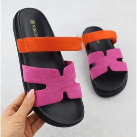 Damen Flip Flops Pink Orange Vinceza 17401 rosa 1