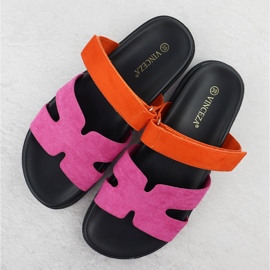Damen Flip Flops Pink Orange Vinceza 17401 rosa 3