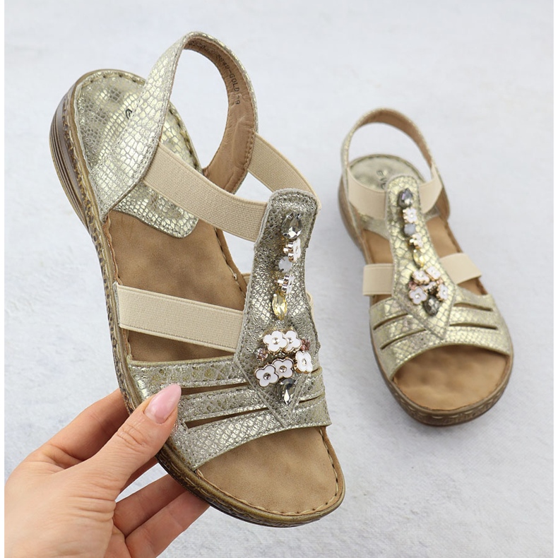 Frauensandalen, die auf die Golden Evento 8849 Radiergummis eingeführt wurden 1