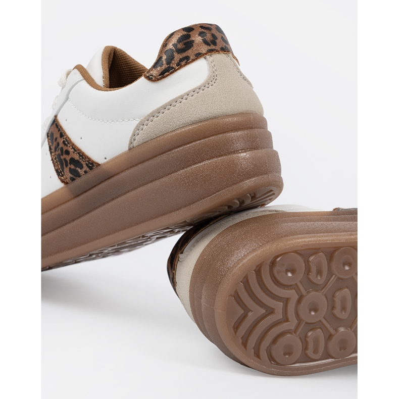 Shelvt Frauen Sportschuhe dickerer Boden weiß 2