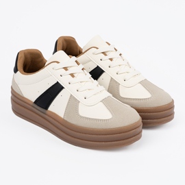 Shelvt Beige Sportschuhe für Damen 3