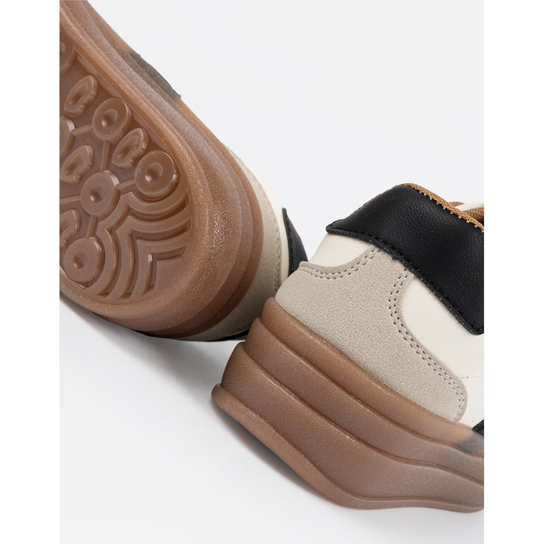 Shelvt Beige Sportschuhe für Damen 2