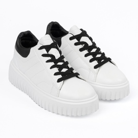 Shelvt Weiße Sportschuhe für Damen 2