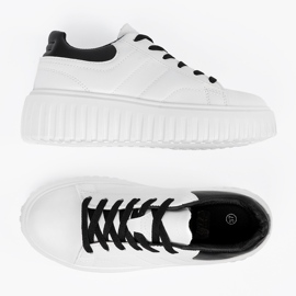 Shelvt Weiße Sportschuhe für Damen 4