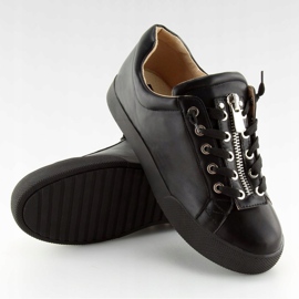 Schwarze Damen Sneaker 7209 Schwarz 2