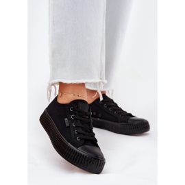 Big Star Frauenmaterial -Sneaker auf der großen schwarzen Plattform der großen Star RR274775 2