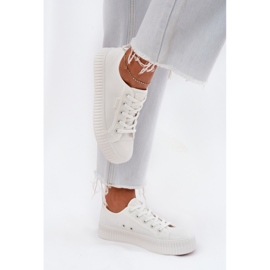 Big Star Frauenmaterial -Sneaker auf der großen weißen Plattform der großen Star RR274776 5