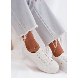 Big Star Frauenmaterial -Sneaker auf der großen weißen Plattform der großen Star RR274776 7