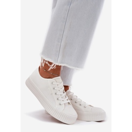 Big Star Frauenmaterial -Sneaker auf der großen weißen Plattform der großen Star RR274776 1