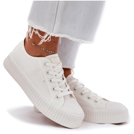 Big Star Frauenmaterial -Sneaker auf der großen weißen Plattform der großen Star RR274776 8