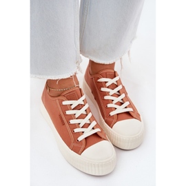 Materielle Frauen -Sneaker auf der Big Star RR274778 Orange Plattform 5