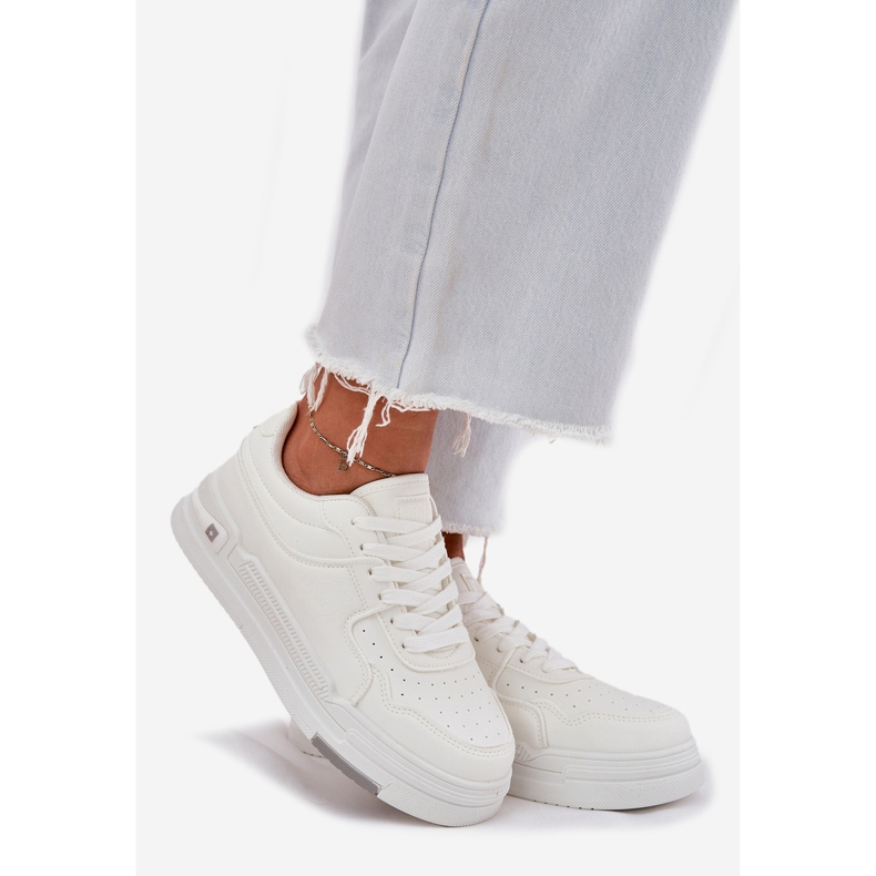 Low Damen-Sneaker Big Star RR274A310 Hi-polinis White System weiß 1