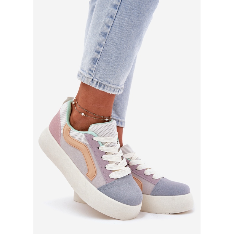 Inna Mehrfarbige Plateau-Sneaker für Damen 1