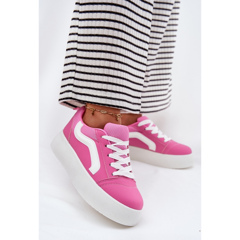 Inna Frauen -Sneaker auf der Plattform Fuchsia rosa 2