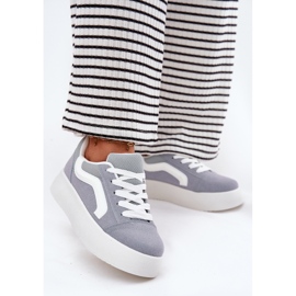 Inna Damen-Plateau-Sneaker, Blau 2
