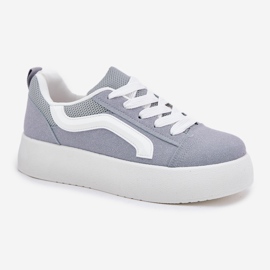 Inna Damen-Plateau-Sneaker, Blau 4