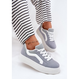Inna Damen-Plateau-Sneaker, Blau 7