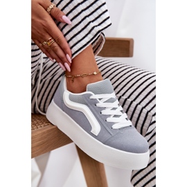 Inna Damen-Plateau-Sneaker, Blau 8
