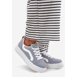 Inna Damen-Plateau-Sneaker, Blau 1
