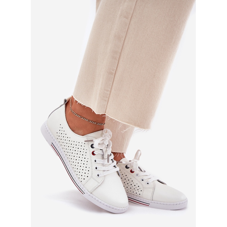 S.Barski Frauen Lederschuhe S. Barski LR51-587 Weiß 1