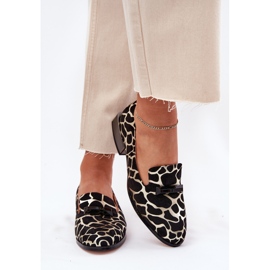 S.Barski Wildlederschuhe für Frauen mit einem Ornament LZ51-505 Schwarz und Gold 4