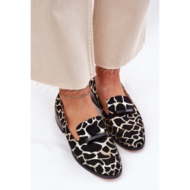 S.Barski Wildlederschuhe für Frauen mit einem Ornament LZ51-505 Schwarz und Gold 6