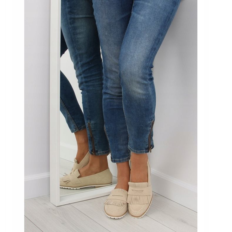 Beige Slipper für Damen 1174 Beige 1