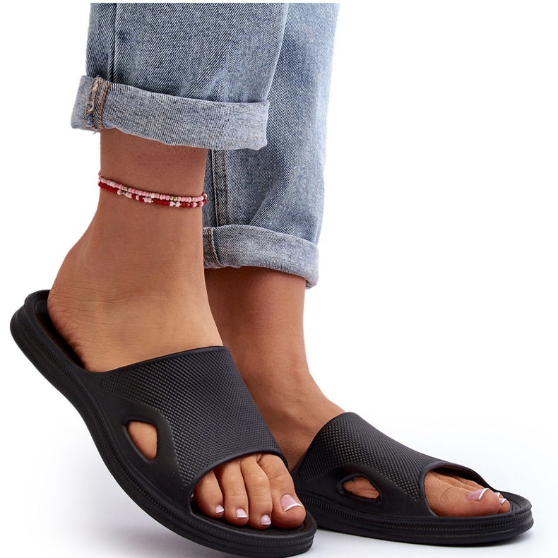 News Klassische Frauen für schwarze Pool Flip Flops 4